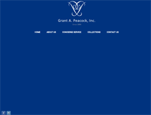 Tablet Screenshot of grantpeacock.com